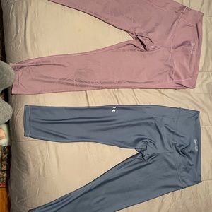 Rand New Blue and Purple XL Women’s Under Armor compression joggers